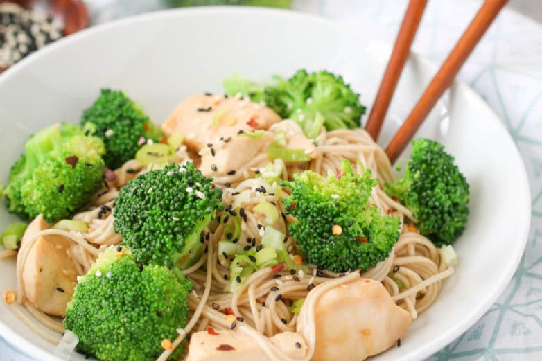 Ready to eat Sesame Chicken Soba Bowl
