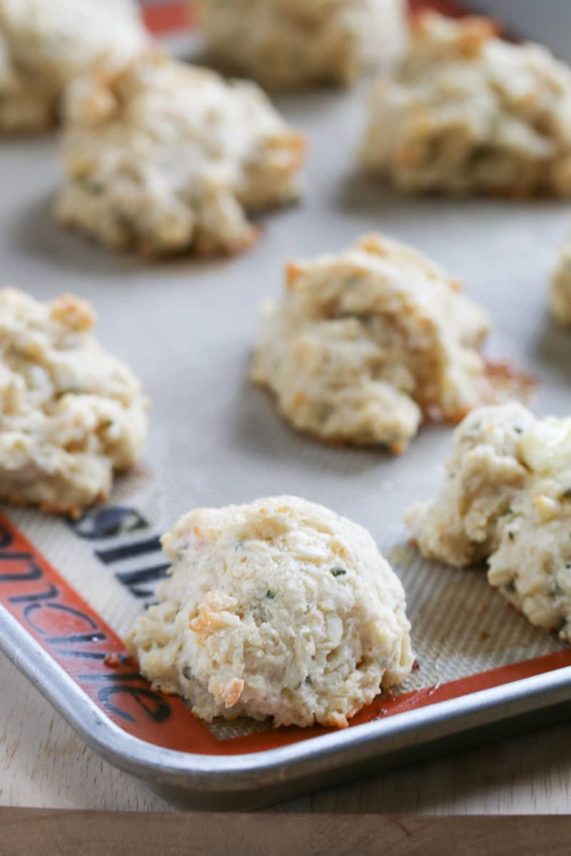 Cheddar and Herb Biscuits ready for the oven