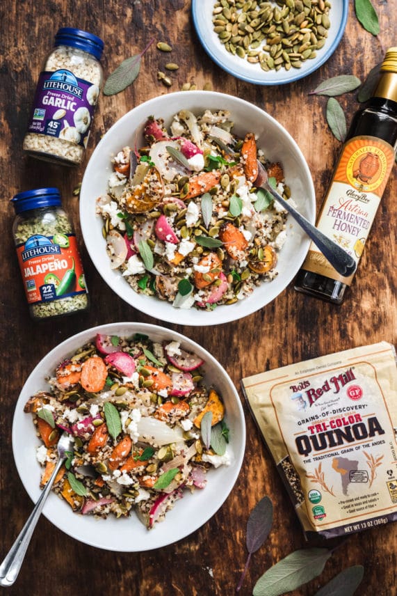 Honey Mustard Roasted Root Salad Recipe