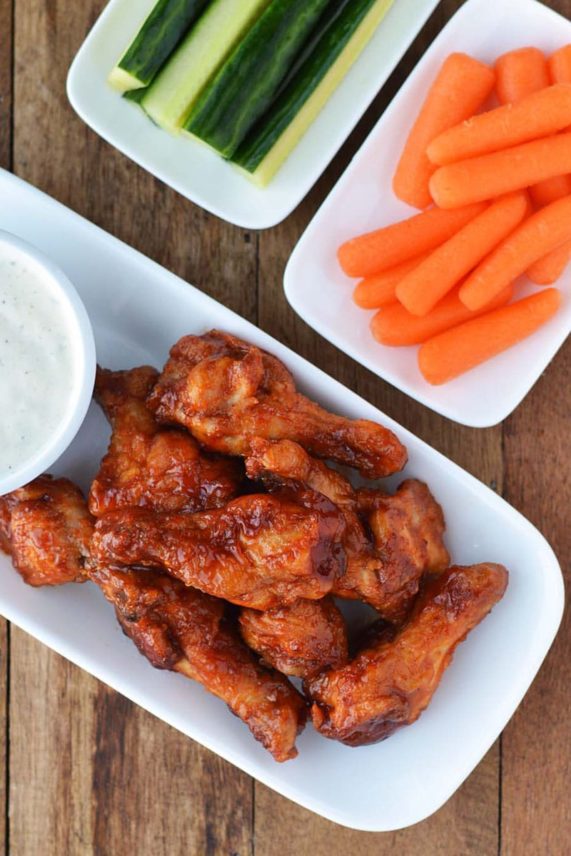 Honey BBQ Wings just served