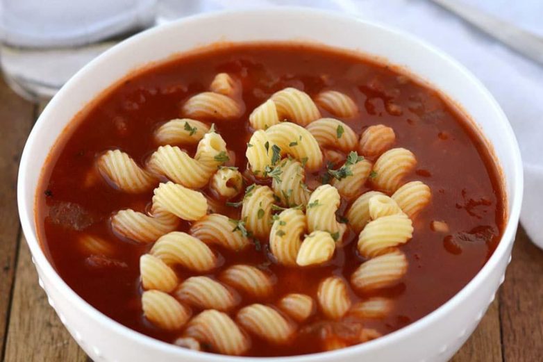 Beef and Tomato Noodle Soup