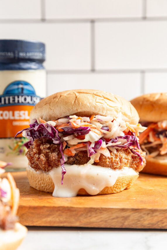 Fried Chicken Coleslaw Sandwich Recipe