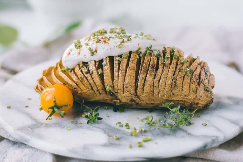 Hasselback Potatoes with Herbs