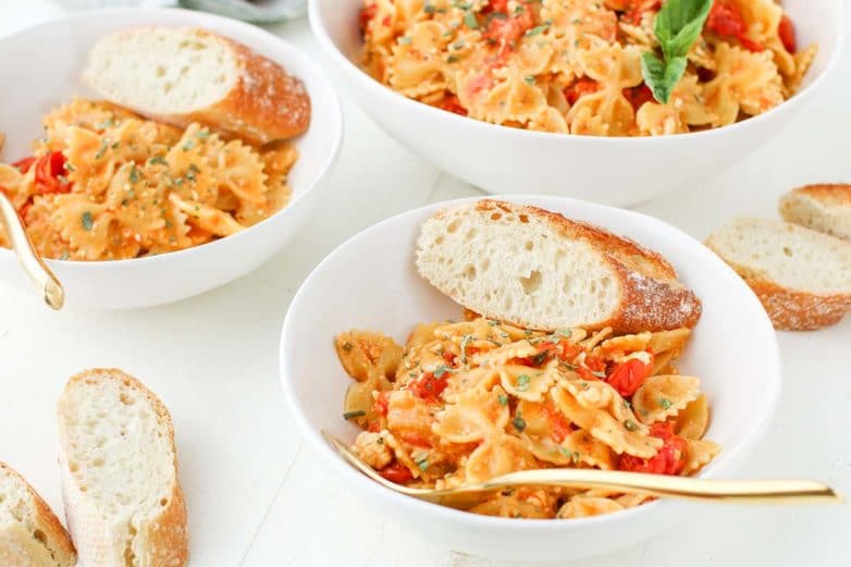 Serving up Baked Feta Pasta