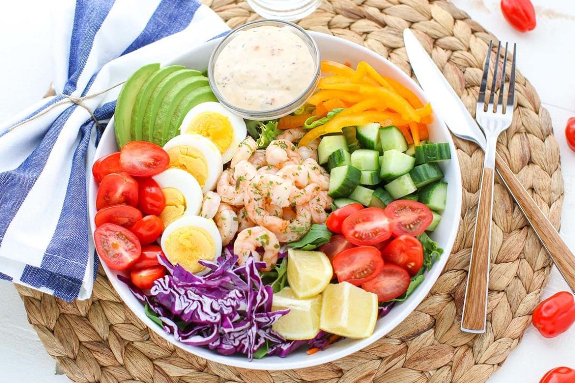 Freshly made Summertime Shrimp Salad