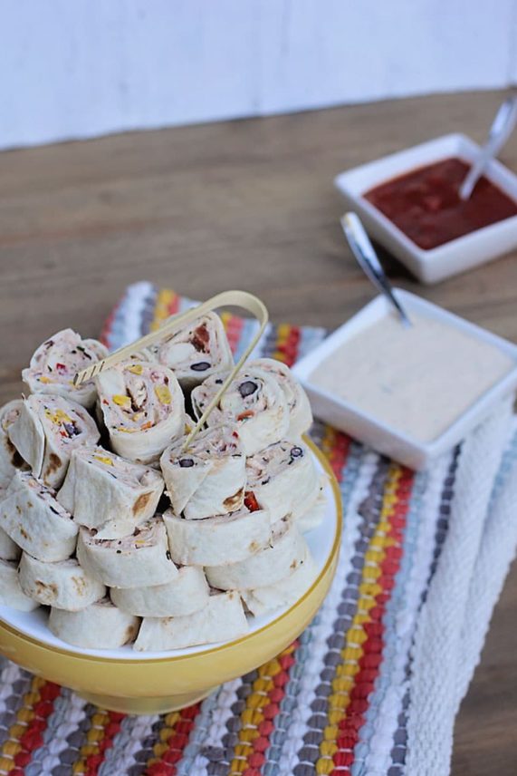 Ready to eat Skinny Southwestern Chicken Roll Ups