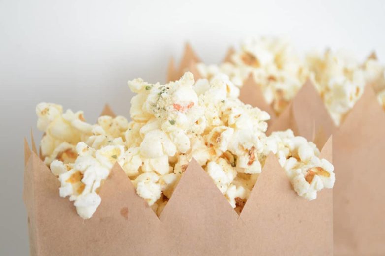 Bags of Italian Parmesan Popcorn