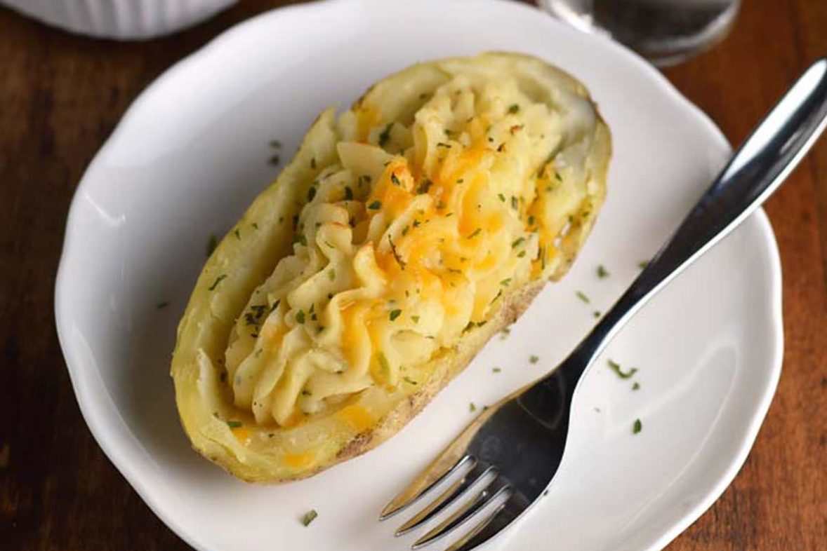 Just served order of Twice Baked Ranch Potatoes
